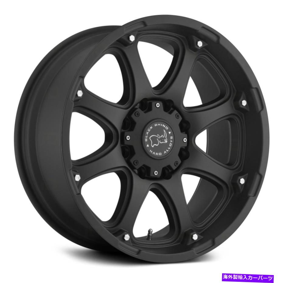 ホイール　4本セット ブラックサイグラミスホイール17x9（-12、8x170、125.1）4のブラックリムセット Black Rhino GLAMIS Wheels 17x9 (-12, 8x170, 125.1) Black Rims Set of 4