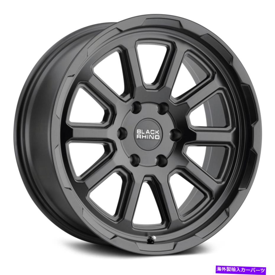 ホイール　4本セット ブラックサイチェイスホイール18x9.5（-18、6x139.7、112.1）4のブラックリムセット Black Rhino CHASE Wheels 18x9.5 (-18, 6x139.7, 112.1) Black Rims Set of 4