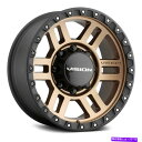 ホイール 4本セット Vision 354 Manx 2ホイール18x9(12、6x135、87.1)4のブロンズリムセット Vision 354 MANX 2 Wheels 18x9 (12, 6x135, 87.1) Bronze Rims Set of 4(2)
