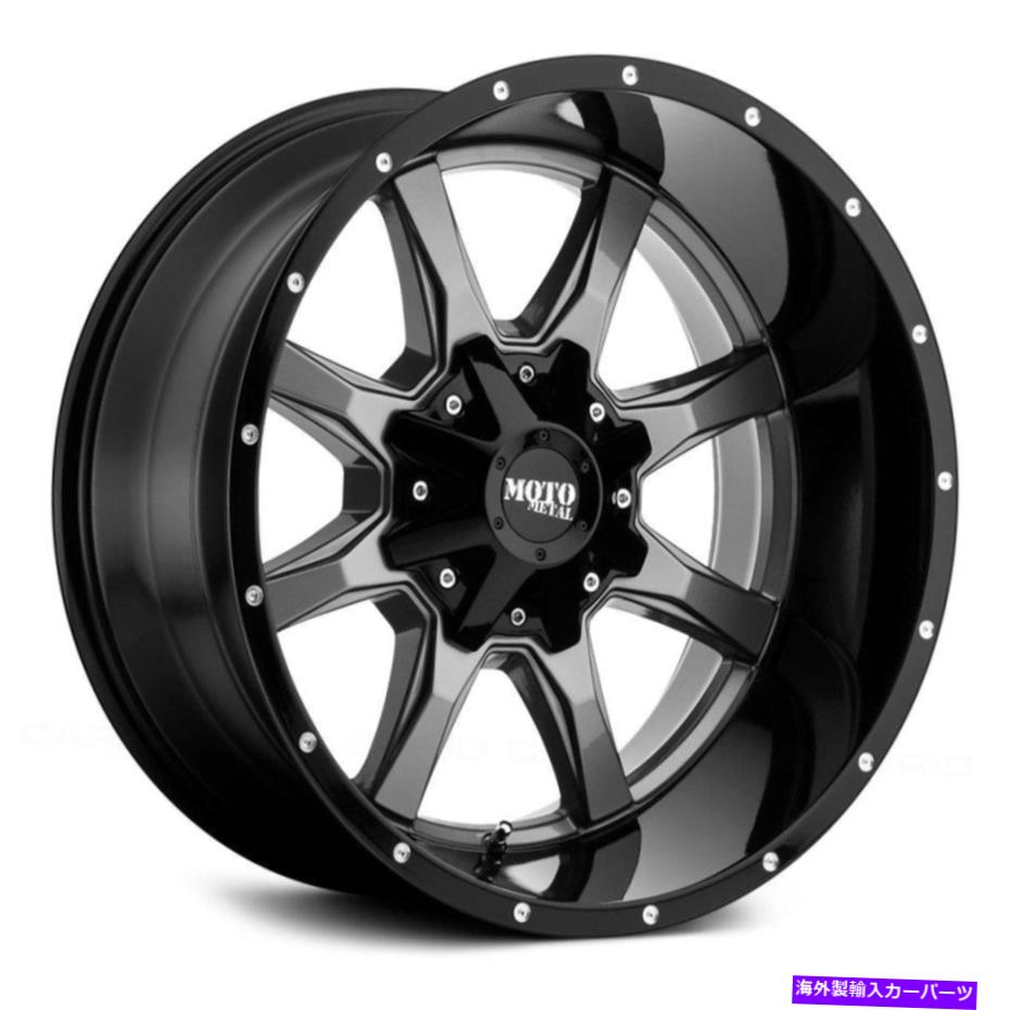 ホイール　4本セット Moto Metal Mo970ホイール18x9（18、5x150、110.1）4の灰色のリムセット Moto Metal MO970 Wheels 18x9 (18, 5x150, 110.1) Gray Rims Set of 4(2)