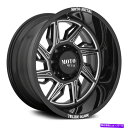 ホイール 4本セット Moto Metal Mo997ハリケーンホイール20x12(-44、5x127、71.5)4のブラックリムセット Moto Metal MO997 HURRICANE Wheels 20x12 (-44, 5x127, 71.5) Black Rims Set of 4(2)