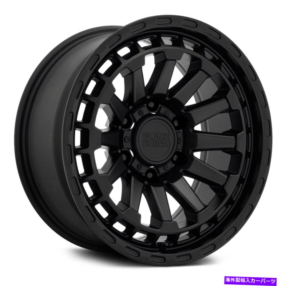 ホイール　4本セット ブラックサイロイドホイール17x8.5（-18、6x135、87.1）4のブラックリムセット Black Rhino RAID Wheels 17x8.5 (-18, 6x135, 87.1) Black Rims Set of 4