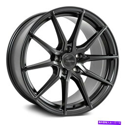 ホイール　4本セット ローゼンシュタインデルタホイール18x8.5（35、5x114.3、73.1）4のブラックリムセット Rosenstein DELTA Wheels 18x8.5 (35, 5x114.3, 73.1) Black Rims Set of 4