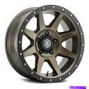 ホイール 4本セット アイコン合金リバウンドホイール17x8.5(6、6x135、87.1)4のブロンズリムセット Icon Alloys REBOUND Wh...