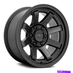 ホイール　4本セット KMC KM723トレイルホイール17x8.5（0、6x139.7、106.1）4のブラックリムセット KMC KM723 TRAIL Wheels 17x8.5 (0, 6x139.7, 106.1) Black Rims Set of 4