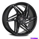 ホイール 4本セット 衝突ロード606ホイール20x8.5(35、5x112、73.1)4のブラックリムセット Impact Off Road 606 Whee...