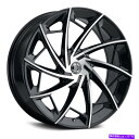 ホイール 4本セット 2crave番号36ホイール20x8.5(35、5x114.3、74.1)4のブラックリムセット 2Crave NUMBER 36 Whe...