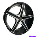 ホイール 4本セット エレガンスEL907ホイール22x8.5(34、5x120.65、74.1)4のブラックリムセット Elegance EL907 Whee...