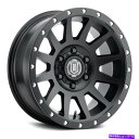 ホイール 4本セット アイコン合金圧縮ホイール17x8.5(0、6x139.7、106.1)4のブラックリムセット Icon Alloys COMPRESSIO...