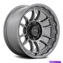 ホイール 4本セット KMC KM727 WRATH WHEELS 17x8.5(0、6x139.7、106.1)4の無煙炭リムセット KMC KM727 WRATH Wheels 17x8.5 (0, 6x139.7, 106.1) Anthracite Rims Set of 4(2)