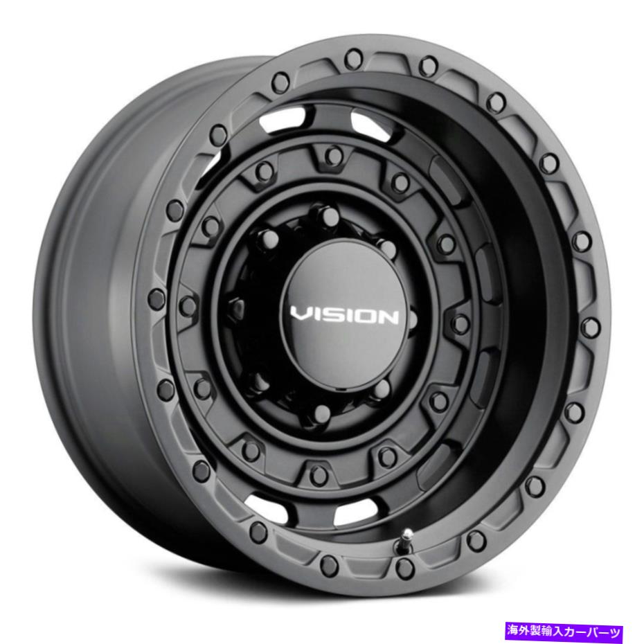 ホイール　4本セット Vision 403戦術ホイール20x9.5（-18、5x127、78.1）4のブラックリムセット Vision 403 TACTICAL Wheels 20x9.5 (-18, 5x127, 78.1) Black Rims Set of 4