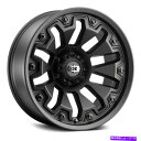 ホイール 4本セット ビジョン362アーマーホイール20x9(12、6x139.7、106.2)4のブラックリムセット Vision 362 ARMOR Wheels 20x9 (12, 6x139.7, 106.2) Black Rims Set of 4(2)
