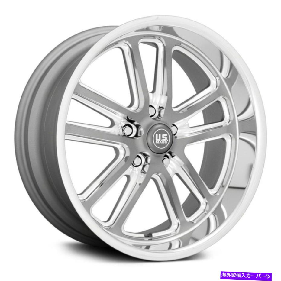 ホイール　4本セット U.S. Mags U130 Bullet 1PCホイール17x8（1、5x114.3、72.56）4のガンメタルリムセット U.S. Mags U130 BULLET 1PC Wheels 17x8 (1, 5x114.3, 72.56) Gunmetal Rims Set of 4