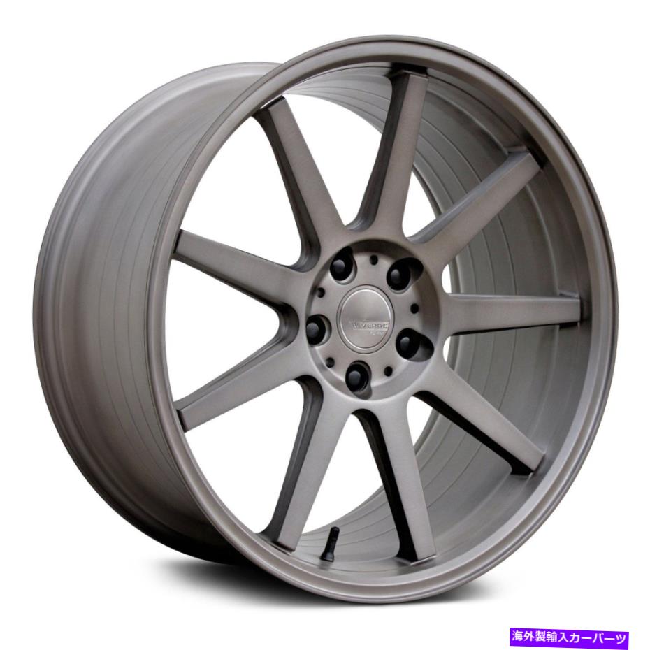ホイール　4本セット Verde VFF02ホイール20x10.5（42、5x112、66.6）4のブラシ付きリムセット Verde VFF02 Wheels 20x10.5 (42, 5x112, 66.6) Brushed Rims Set of 4