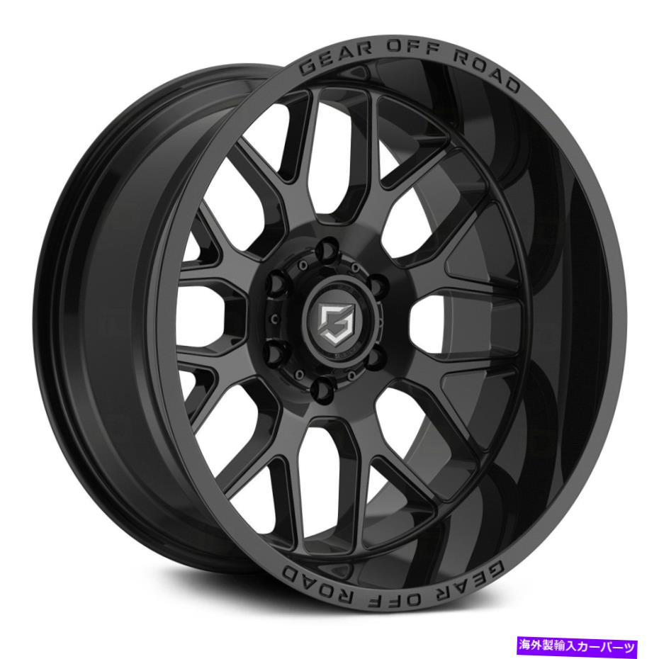 ホイール　4本セット ギアアロイ763bレイドホイール20x9（18、5x150、110.2）4のブラックリムセット Gear Alloy 763B RAID Wheels 20x9 (18, 5x150, 110.2) Black Rims Set of 4