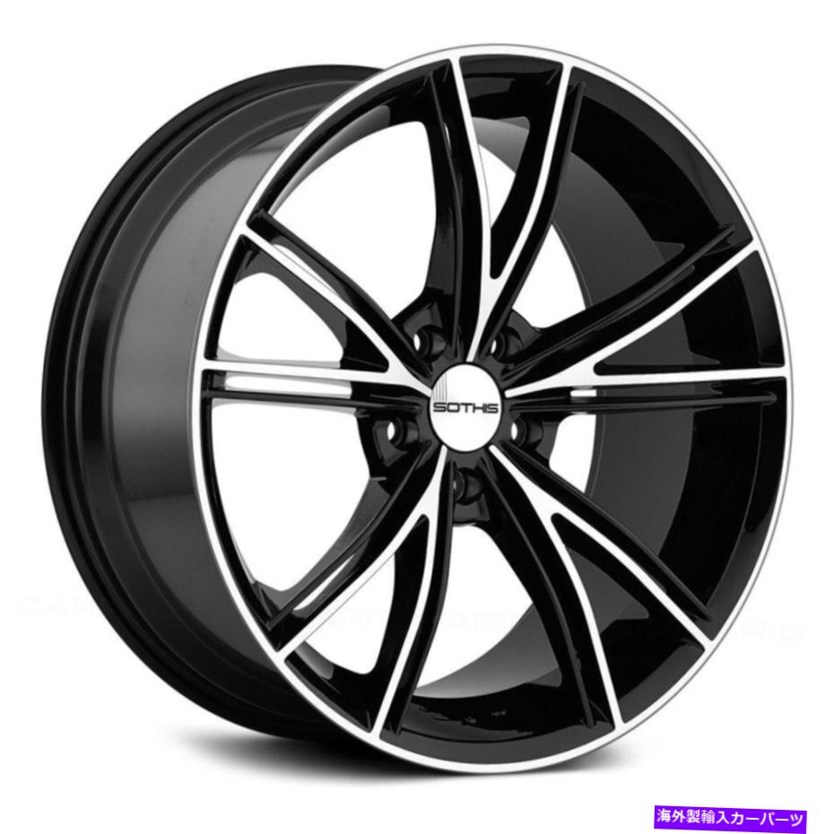 ۥ롡4ܥå Sothis SC100ۥ20x10405x120.6574.14Υ֥åॻå SOTHIS SC100 Wheels 20x10 (40, 5x120.65, 74.1) Black Rims Set of 4