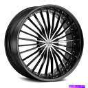 ホイール 4本セット 2crave番号26ホイール22x8.5(10、5x120.65、74.1)4のブラックリムセット 2Crave NUMBER 26 Wh...