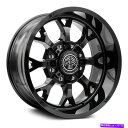 ホイール　4本セット スレットオフロードバイパーホイール20x10（-21、5x139.7、87.1）4のブラックリムセット Thret Offroad Viper Wheels 20x10 (-21, 5x139.7, 87.1) Black Rims Set of 4