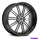 ホイール 4本セット 2crave番号33ホイール22x10.5(38、5x120.65、74.1)4のブラックリムセット 2Crave NUMBER 33 W...