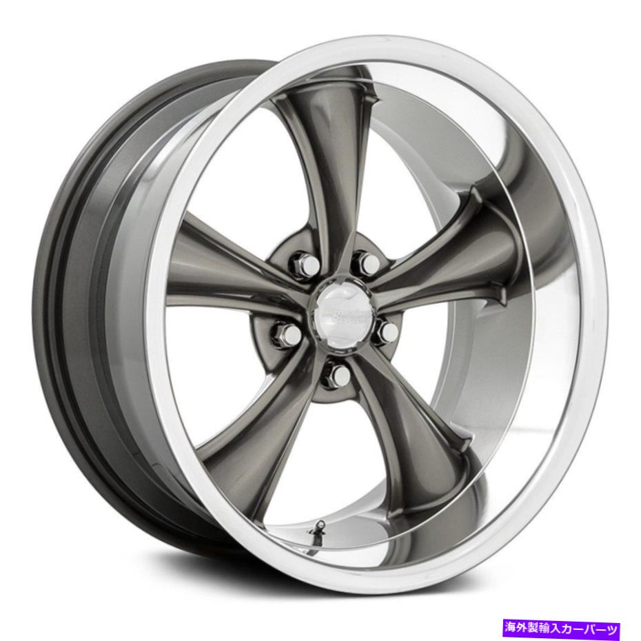 ホイール　4本セット American Racing VN338 BOSS TTホイール18x8（2、5x114.3）グラファイトリムセット4 American Racing VN338 BOSS TT Wheels 18x8 (2, 5x114.3) Graphite Rims Set of 4