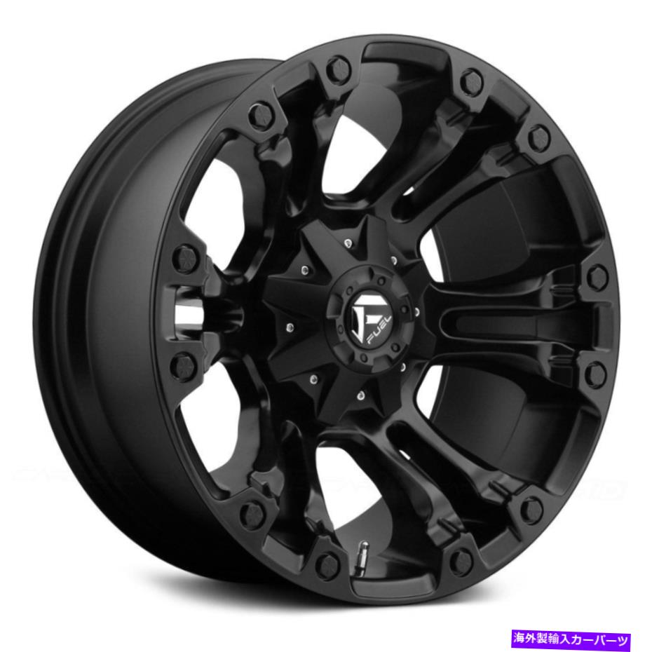 ホイール　4本セット 燃料D560蒸気1PCホイール17x10（-18、8x165.1、125.1）4のブラックリムセット Fuel D560 VAPOR 1PC Wheels 17x10 (-18, 8x165.1, 125.1) Black Rims Set of 4