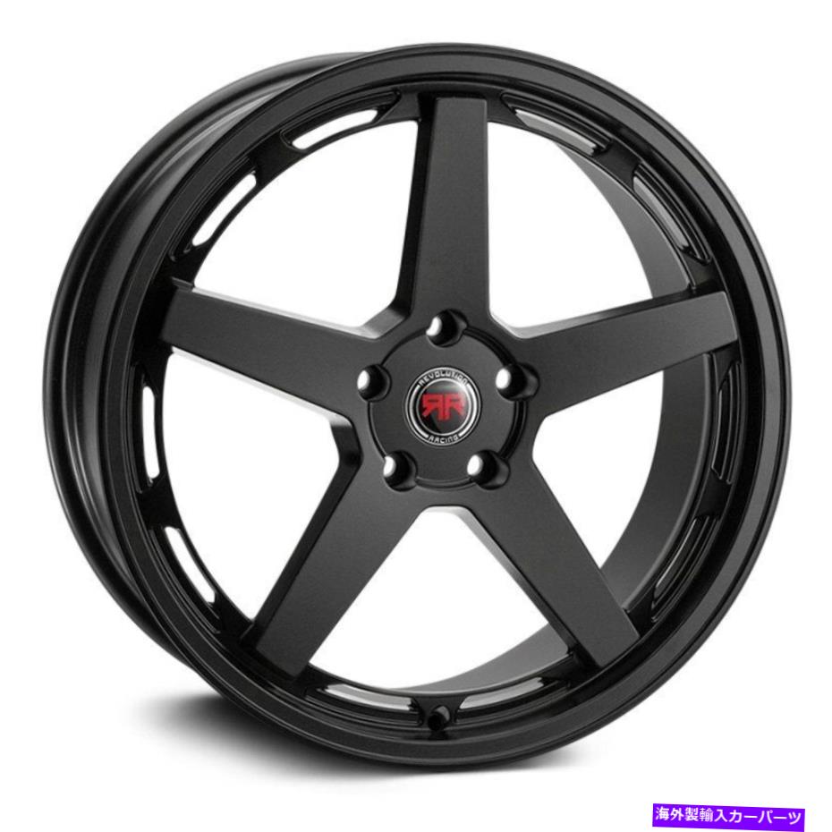 ホイール　4本セット Revolution Racing RR30ホイール20x8（40、5x114.3、73.1）4のブラックリムセット Revolution Racing RR30 Wheels 20x8 (40, 5x114.3, 73.1) Black Rims Set of 4