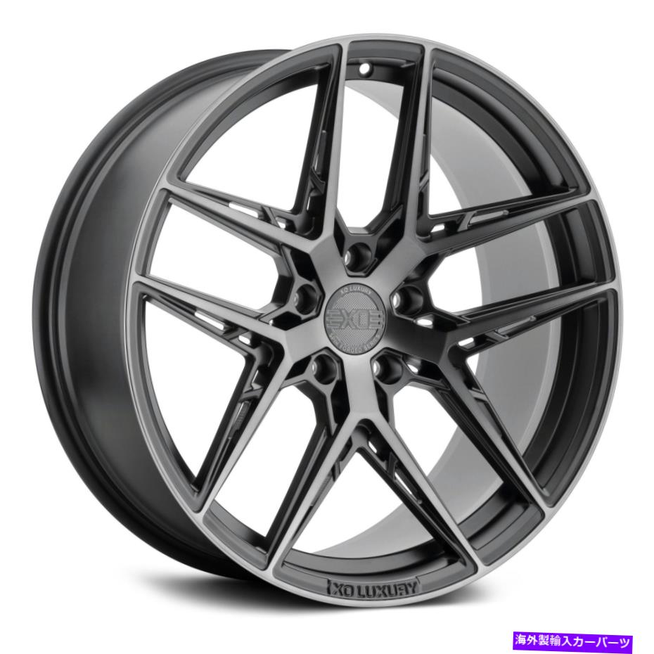 ホイール　4本セット Xo CairoWheels 19x11（37、5x112、66.56）4のブラックリムセット XO CAIRO Wheels 19x11 (37, 5x112, 66.56) Black Rims Set of 4