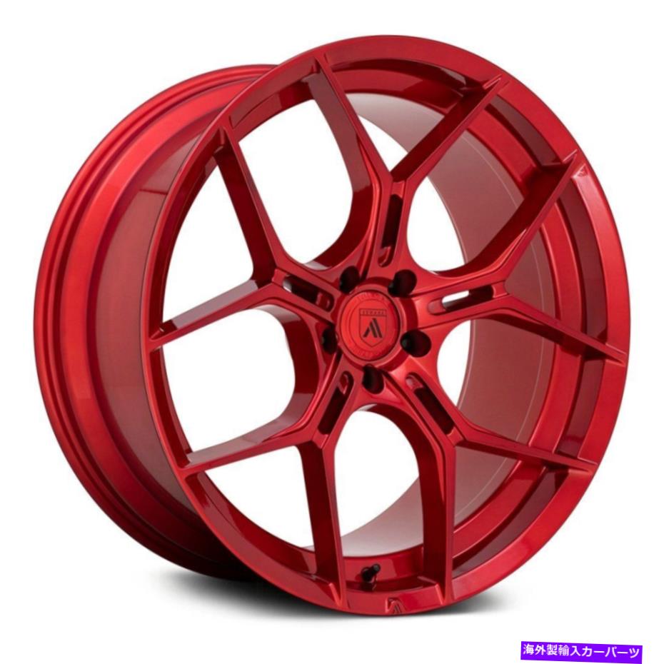 ホイール　4本セット Asanti ABL-37 Monarch Wheels 22x10.5（20、5x114.3、72.56）4の赤いリムセット Asanti ABL-37 MONARCH Wheels 22x10.5 (20, 5x114.3, 72.56) Red Rims Set of 4