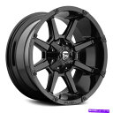 ホイール 4本セット 燃料D575カプラー1PCホイール20x9(1、8x165.1、125.1)4のブラックリムセット Fuel D575 COUPLER 1...