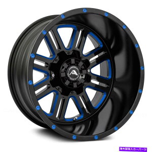 ホイール　4本セット American Off-Road A106ホイール20x12（-44、8x165.1、125.2）4のブラックリムセット American Off-Road A106 Wheels 20x12 (-44, 8x165.1, 125.2) Black Rims Set of 4