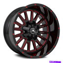 ホイール 4本セット American Off-Road A105ホイール20x12(-44、6x139.7、106.1)4のブラックリムセット American Off-Road A105 Wheels 20x12 (-44, 6x139.7, 106.1) Black Rims Set of 4(2)