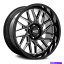 ホイール　4本セット Moto Metal Mo805 Predator Wheels 22x10（-18、5x127、71.5）4のブラックリムセット Moto Metal MO805 PREDATOR Wheels 22x10 (-18, 5x127, 71.5) Black Rims Set of 4