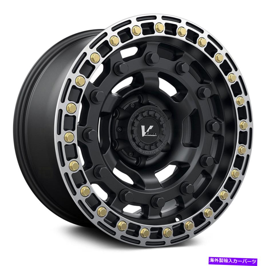 ۥ롡4ܥå VåVR18 STRAFEۥ20x9.505x139.777.84Υ֥åॻå V-Rock VR18 STRAFE Wheels 20x9.5 (0, 5x139.7, 77.8) Black Rims Set of 4