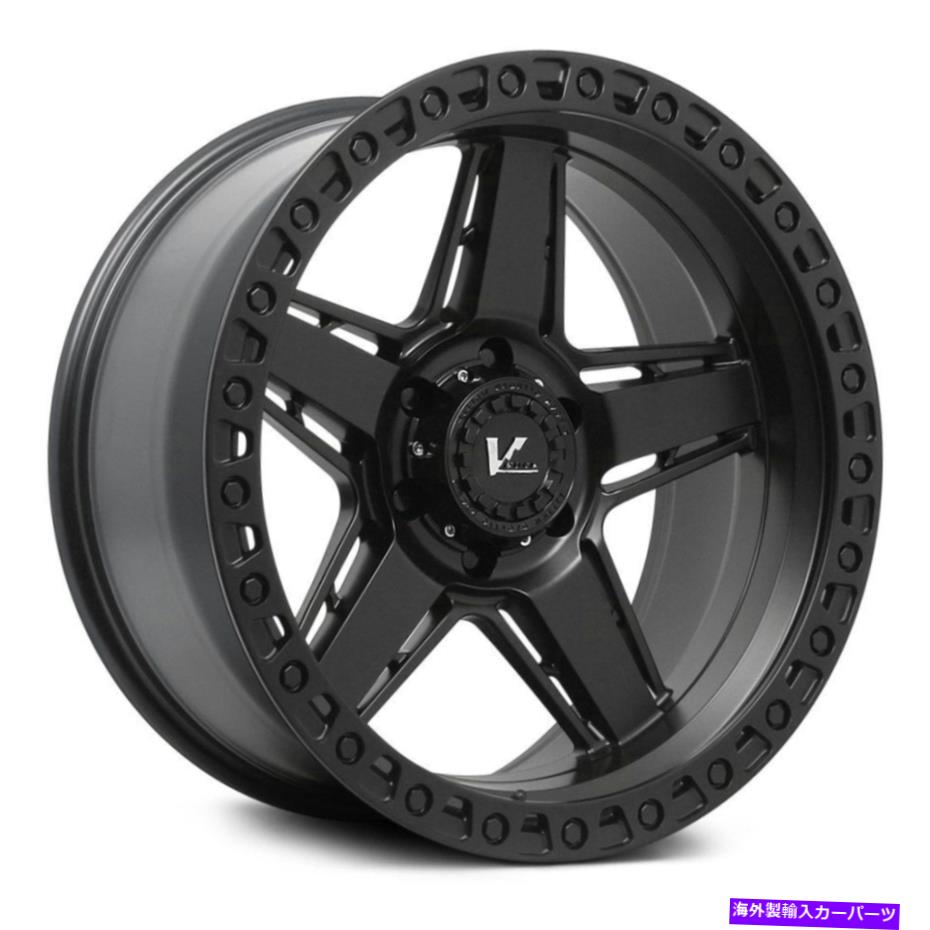 ۥ롡4ܥå VåVR16 RAIDۥ22x12-446x13587.14Υ֥åॻå V-Rock VR16 RAID Wheels 22x12 (-44, 6x135, 87.1) Black Rims Set of 4