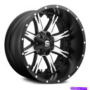 ホイール 4本セット 燃料D541ナッツディープリップホイール20x10(-12、8x165.1、125.1)4のブラックリムセット Fuel D541 NUT...