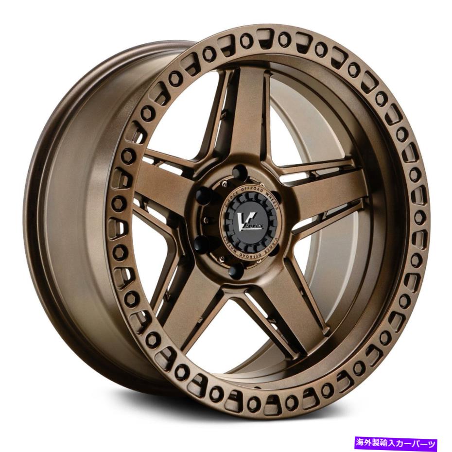ۥ롡4ܥå VåVR16 RAIDۥ22x12-448x170125.14Υ֥󥺥ॻå V-Rock VR16 RAID Wheels 22x12 (-44, 8x170, 125.1) Bronze Rims Set of 4