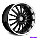 ホイール 4本セット マンドラスミレニアムホイール22x10.5(42、5x112、66.56)4のブラックリムセット Mandrus MILLENIUM Wheels 22x10.5 (42, 5x112, 66.56) Black Rims Set of 4(2)
