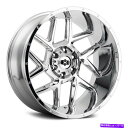 ホイール 4本セット Vision 360 Sliverホイール20x10(-25、5x127、78.1)4のChrome Rimsセット Vision 360 SLIVER Wheels 20x10 (-25, 5x127, 78.1) Chrome Rims Set of 4(2)