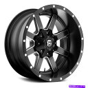 ホイール 4本セット 燃料D538マーベリックディープリップホイール20x10(-18、5x127、78.1)4のブラックリムセット Fuel D538 MAV...