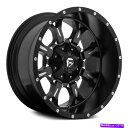 ホイール 4本セット Fuel D517 Krank Deep Lip Wheels20x10(-12、5x127、78.1)4のブラックリムセット Fuel ...