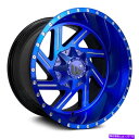 ホイール　4本セット 西部サボテンホイール22x12（-44、5x114.3、71.5）4の青いリムセット Western CACTUS Wheels 22x12 (-44, 5x114.3, 71.5) Blue Rims Set of 4