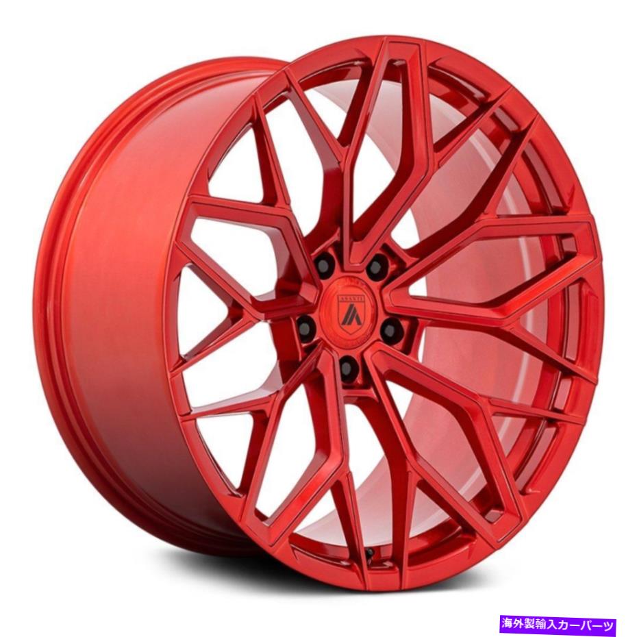 ホイール 4本セット Asanti ABL-39 Mogul Wheels20x12（6 5x114.3 71.5）4の赤いリムセット Asanti ABL-39 MOGUL Wheels 20x12 (6, 5x114.3, 71.5) Red Rims Set of 4