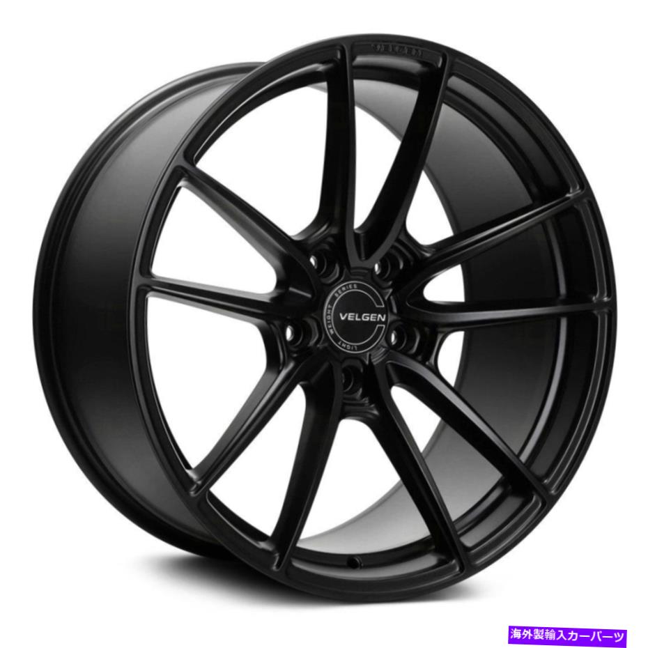 Velgen VF5 Wheels 20x11 (52, 5x114.3, 70.5) Black Rims Set of 4カテゴリホイール　4本セット状態新品メーカー車種発送詳細全国一律 送料無料 （※北海道、沖縄、離島は省く）商品詳細輸入商品の為、英語表記となります。Condition: NewBrand: VelgenManufacturer Part Number: VF520115X1143SB52Other Part Number: 2885594312Product Type: Custom WheelsProduct SubType: All Custom WheelsRims Quantity: 4UPC: Does not applyFinish: Satin BlackSpoke style: V-spokeRim Width: 11"Style: VF5Material: AluminumColor: BlackMPN: VF520115X1143SB52Rim Diameter: 20Product Width: 11Number of Bolts: 5Load Index: 150Product Size: 20x11Hub Bore: 70.5Offset: 52Rim Structure: One PieceRim Material: AluminumIMPORTANT NOTE: Additional Products are not included(caps,rings,etc)IMAGE NOTE: The actual Bolt Pattern may vary from the image《ご注文前にご確認ください》■海外輸入品の為、NC・NRでお願い致します。■取り付け説明書は基本的に付属しておりません。お取付に関しましては専門の業者様とご相談お願いいたします。■通常2〜4週間でのお届けを予定をしておりますが、天候、通関、国際事情により輸送便の遅延が発生する可能性や、仕入・輸送費高騰や通関診査追加等による価格のご相談の可能性もございますことご了承いただいております。■海外メーカーの注文状況次第では在庫切れの場合もございます。その場合は弊社都合にてキャンセルとなります。■配送遅延、商品違い等によってお客様に追加料金が発生した場合や取付け時に必要な加工費や追加部品等の、商品代金以外の弊社へのご請求には一切応じかねます。■弊社は海外パーツの輸入販売業のため、製品のお取り付けや加工についてのサポートは行っておりません。専門店様と解決をお願いしております。■大型商品に関しましては、配送会社の規定により個人宅への配送が困難な場合がございます。その場合は、会社や倉庫、最寄りの営業所での受け取りをお願いする場合がございます。■輸入消費税が追加課税される場合もございます。その場合はお客様側で輸入業者へ輸入消費税のお支払いのご負担をお願いする場合がございます。■商品説明文中に英語にて”保証”関する記載があっても適応はされませんのでご了承ください。■海外倉庫から到着した製品を、再度国内で検品を行い、日本郵便または佐川急便にて発送となります。■初期不良の場合は商品到着後7日以内にご連絡下さいませ。■輸入商品のためイメージ違いやご注文間違い当のお客様都合ご返品はお断りをさせていただいておりますが、弊社条件を満たしている場合はご購入金額の30％の手数料を頂いた場合に限りご返品をお受けできる場合もございます。(ご注文と同時に商品のお取り寄せが開始するため)（30％の内訳は、海外返送費用・関税・消費全負担分となります）■USパーツの輸入代行も行っておりますので、ショップに掲載されていない商品でもお探しする事が可能です。お気軽にお問い合わせ下さいませ。[輸入お取り寄せ品においてのご返品制度・保証制度等、弊社販売条件ページに詳細の記載がございますのでご覧くださいませ]&nbsp;