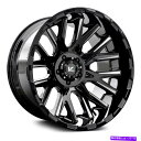 ホイール 4本セット VロックVR10X反動ホイール22x12(-44、5x127、78.1)4のブラックリムセット V-Rock VR10x RECOIL W...