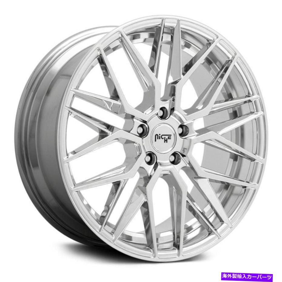 ホイール　4本セット ニッチM249ガンマホイール22x9（38、5x114.3、72.56）4のクロムリムセット Niche M249 GAMMA Wheels 22x9 (38, 5x114.3, 72.56) Chrome Rims Set of 4