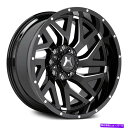 ホイール　4本セット Hartes Metal YSM-751ステルスホイール22x12（-44、5x127、78.1）4のブラックリムセット Hartes Metal YSM-751 STEALTH Wheels 22x12 (-44, 5x127, 78.1) Black Rims Set of 4