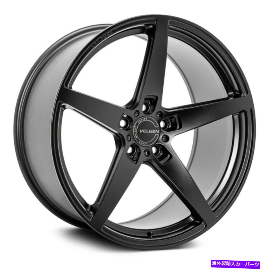 ホイール　4本セット Velgen Classic5 V2ホイール20x11（18、5x114.3、70.5）4のブラックリムセット Velgen CLASSIC5 V2 Wheels 20x11 (18, 5x114.3, 70.5) Black Rims Set of 4(2)
