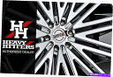 ホイール 4本セット 重打者HH10ホイール26x10(15、6x139.7、78.1)4のシルバーリムセット Heavy Hitters HH10 Wheel...