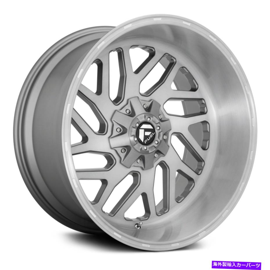 ホイール　4本セット Fuel D715 Triton 1PCホイール22x12（-43、8x170、125.1）4のプラチナリムセット Fuel D715 TRITON 1PC Wheels 22x12 (-43, 8x170, 125.1) Platinum Rims Set of 4【並行輸入品】