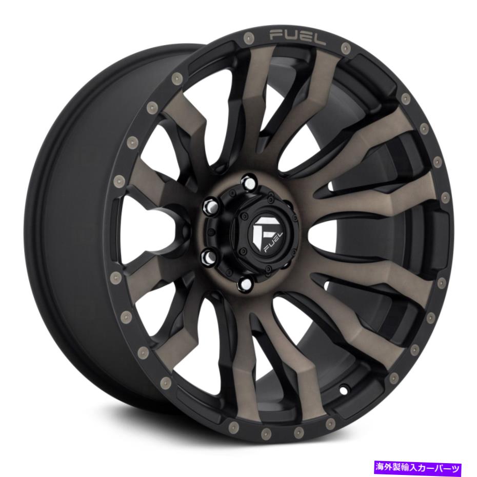 ホイール　4本セット Fuel D674 Blitz 1PCホイール22x10（-18、6x135、87.1）4のブラックリムセット Fuel D674 BLITZ 1PC Wheels 22x10 (-18, 6x135, 87.1) Black Rims Set of 4